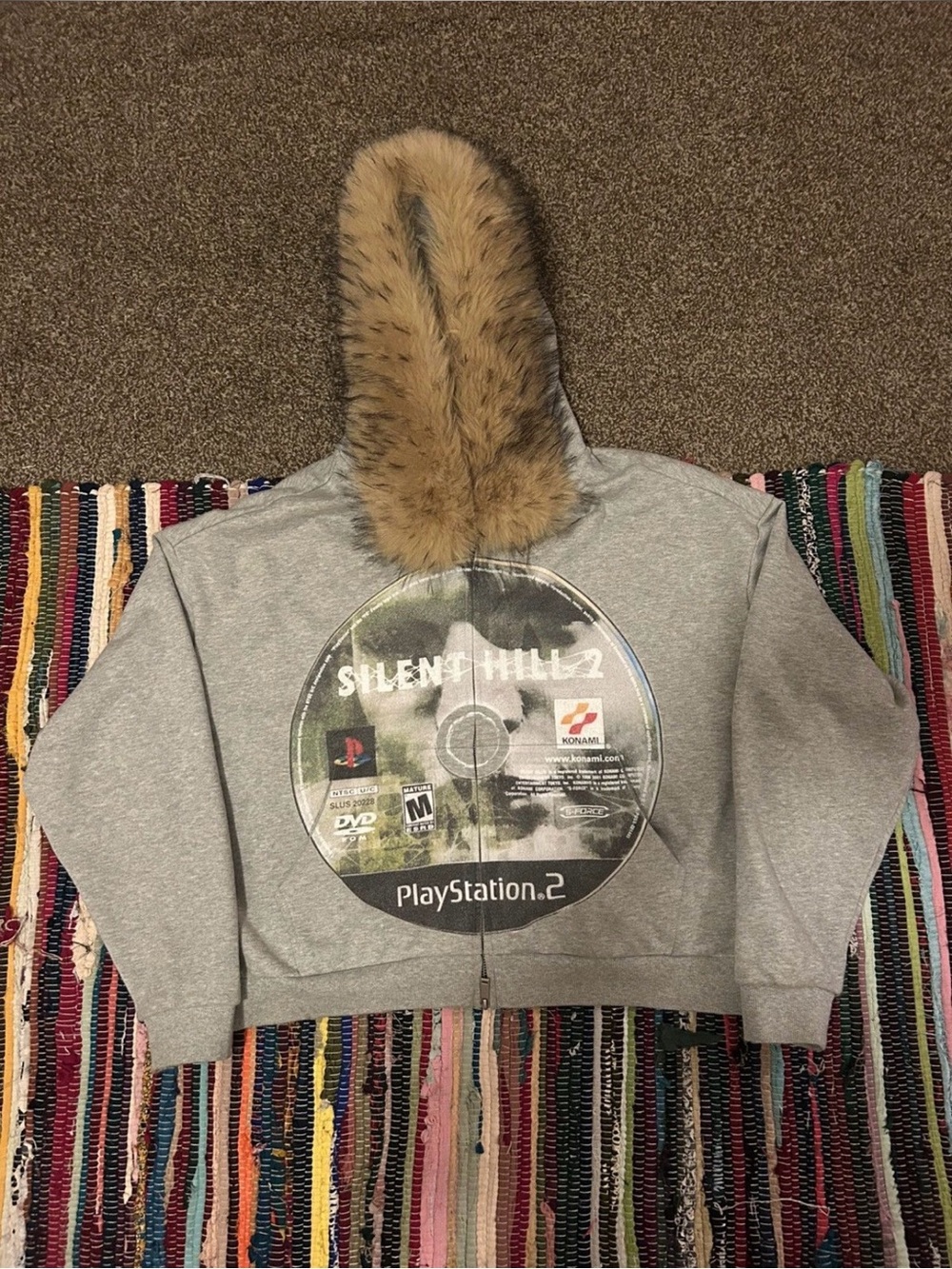 Silent Hill Fur Trim Zip Up Hoodie